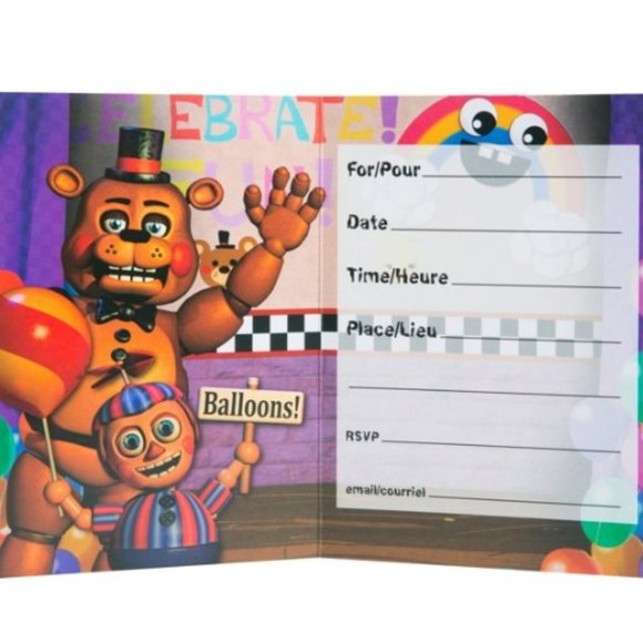 FNAF Invitations Bundle - Picture 5 of 5